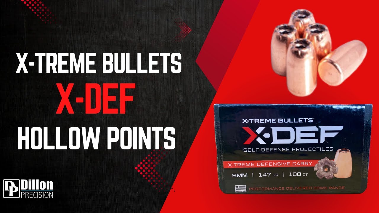 Перезарядка пуль 9 мм Xtreme 147gr X-DEF на Dillon RL 550C