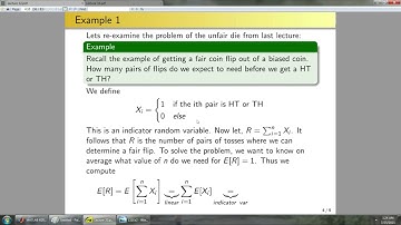 ECE 108-Lecture 32-Linearity of expectation, indicator random variables, Example 33,Multiplicativity