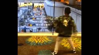 A 7 year old boy loves to dance, and his moves were contagious enough to get a TSA agent to join in