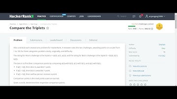 HackerRank | Compare the Triplets | Problem Solving | Basic | C++ |