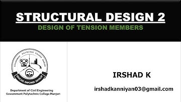 DESIGN OF TENSION MEMBERS