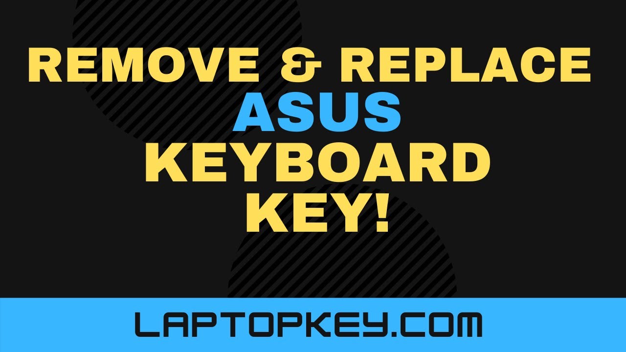 How To Remove Replace Individual Laptop Keyboard Keys Asus ROG Zephyrus ...