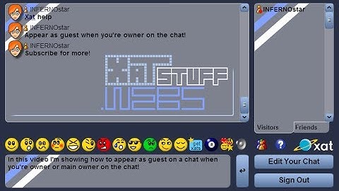 Xat help: Appear as guest when you