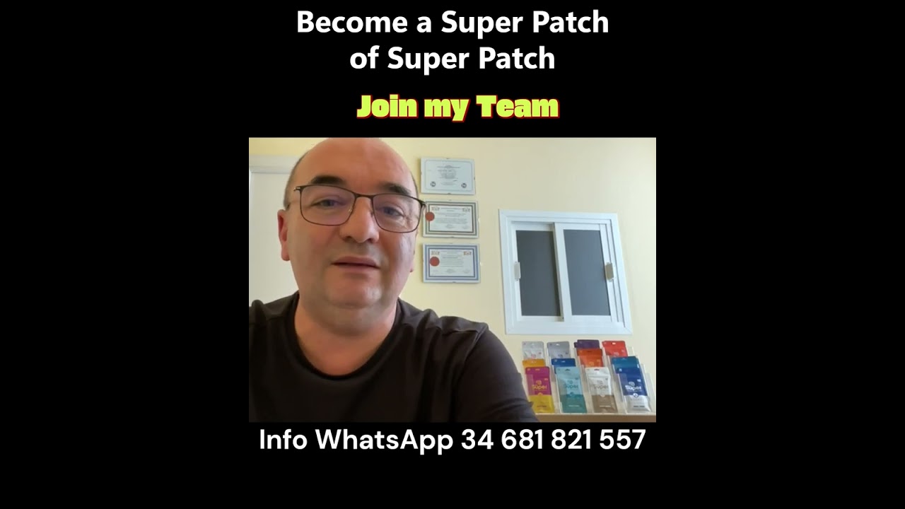 Become a Super Patch Distributor 🚀 Diego Gallardo STAMINA.SUPERPATCH.COM