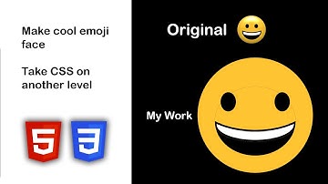 Make emoji face with HTML and CSS | Take CSS on another level