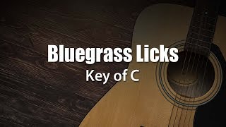 Bluegrass Guitar Licks in Key of C - Bluegrass Flatpicking Guitar Lesson