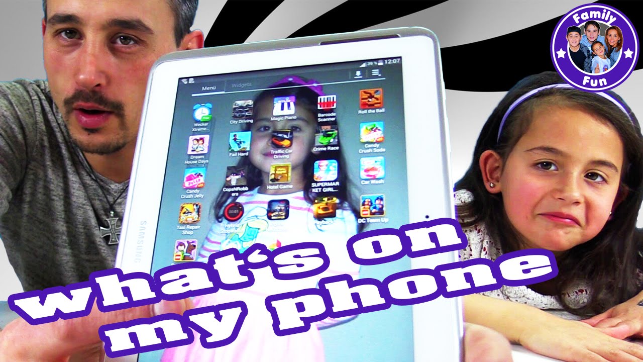 WHAT'S ON MY PHONE | Miley und Papa Robert | FAMILY FUN