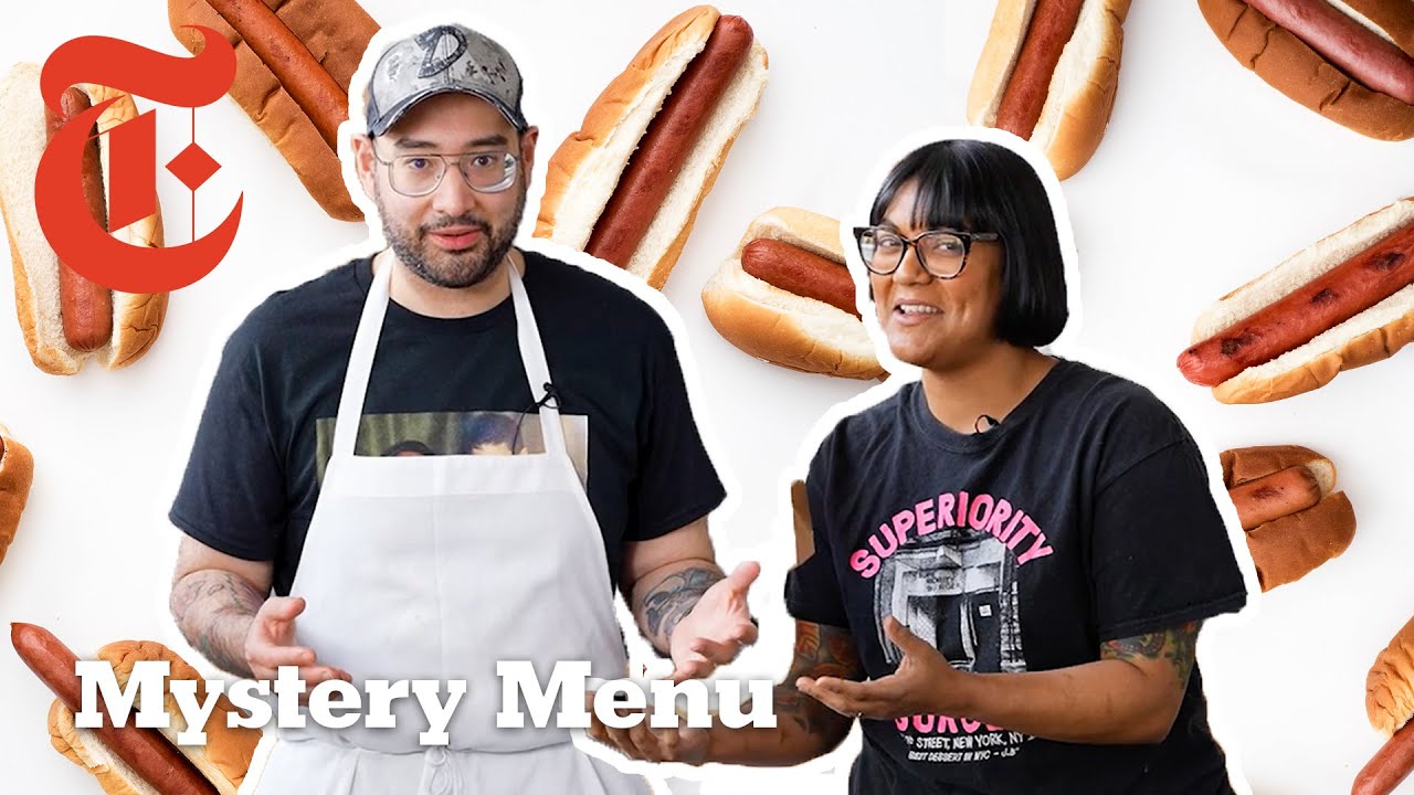 2 Chefs Try to Make A Meal Out of Hot Dogs   Mystery Menu With Sohla and Ham   NYT Cooking