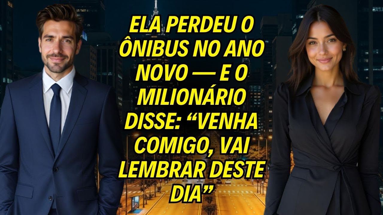 Ela Perdeu O ônibus No Ano Novo — E O Milionário Disse: “Venha Comigo, Vai Lembrar Deste Dia”
