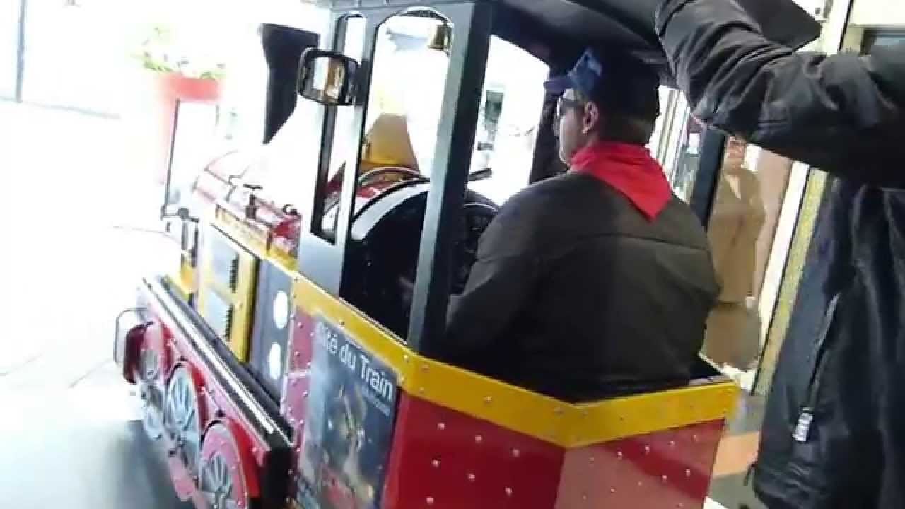 Petit train de la Cité du Train au centre ville de Mulhouse