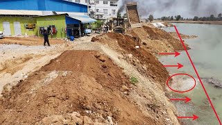 EP_16 Road Resize Building Wow! Incredible Action Change To Big Dozer Komatsu D60P Pushing Dirt