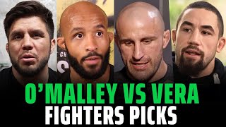 UFC 299: Sean O'malley vs Chito Vera Fighters Picks