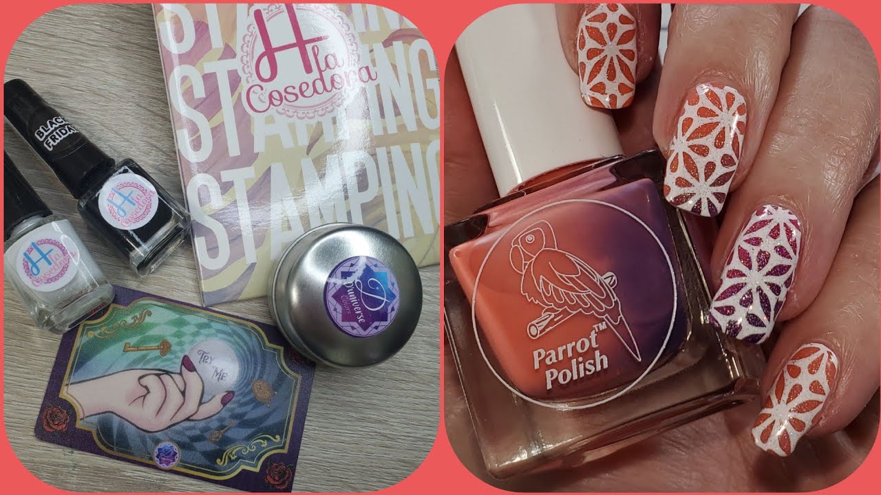 H La Cosedora Stamping, and Solar Parrot polish.