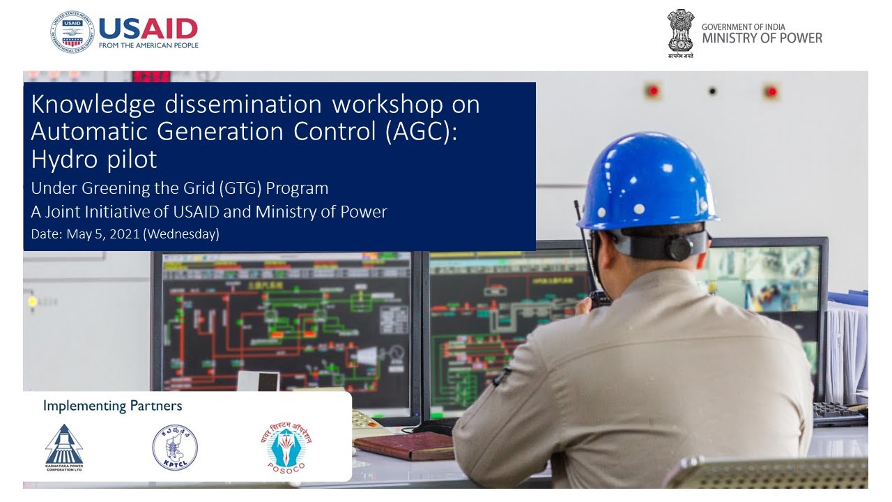Workshop on Automatic Generation Control (AGC) Hydro Pilot, May 05 ...