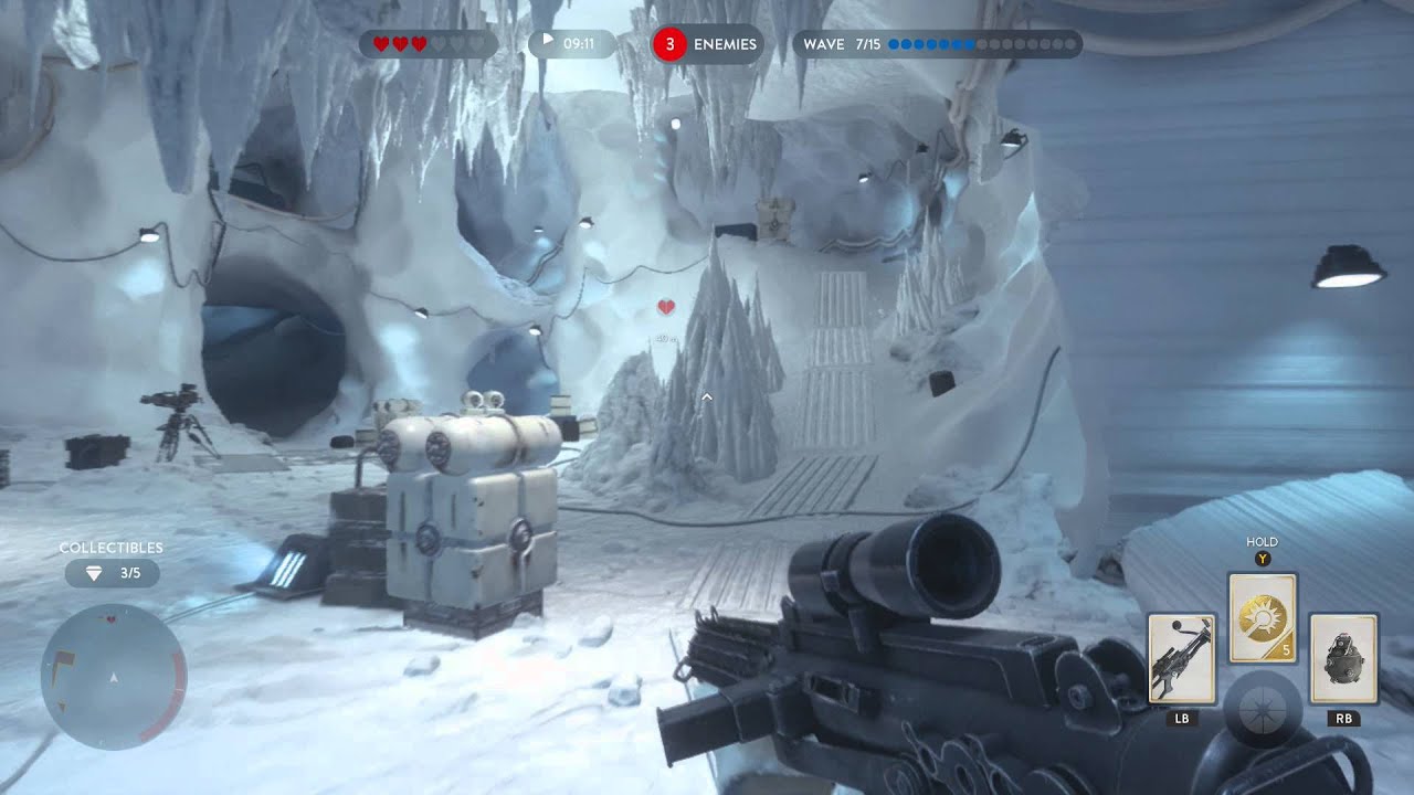 Star Wars Battlefront Singleplayer Survival on Hoth (First game)