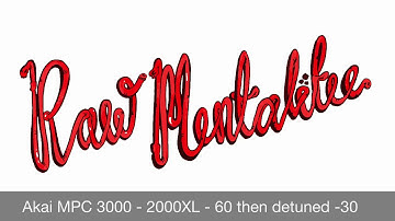 Akai MPC 3000 vs MPC 2000XL vs MPC 60 Sound Comparison then detuned -30