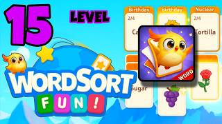 WORD SORT FUN level 15