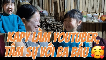 VIDEO ĐẦU TAY CỦA YOUTUBER BÉ KAPY | Kapy hỏi thăm ba Báu & quảng cáo khô bò cho A Lê Khả Giáp 😅