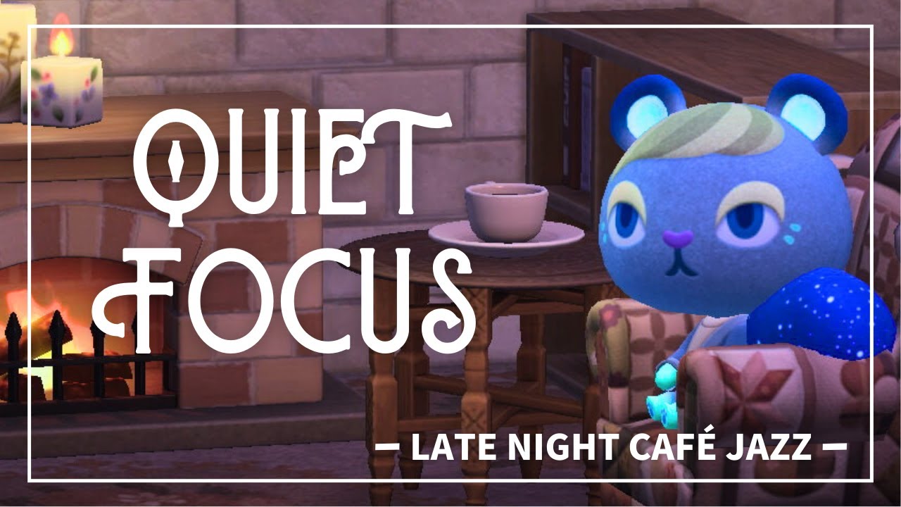 [ACNH BGM] Quiet Late Night Focus Café Jazz | Soft Piano for Deep Work & Reading (3 Hours)