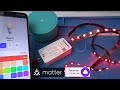 Matter умный драйвер для светодиодной ленты RGBCW работает с Алисой голосовым управлением Zemismart