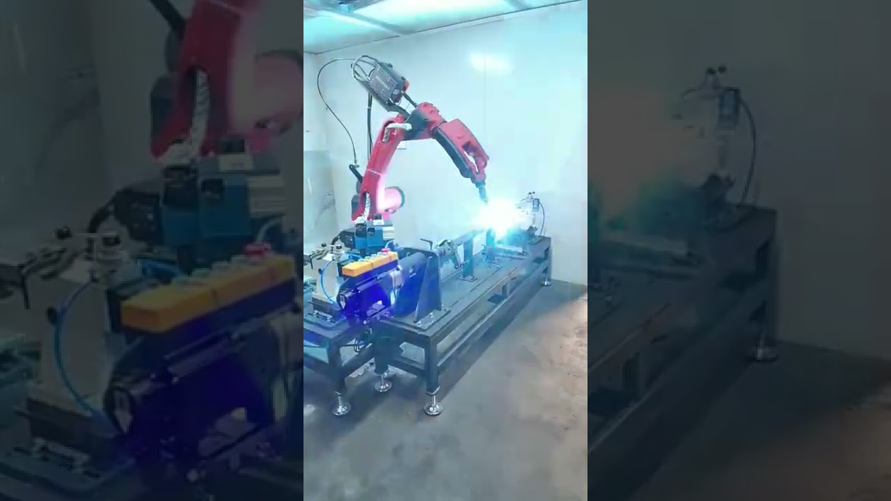 6axis robot welding round pipe YouTube