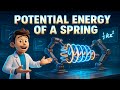 Potential energy of spring || 3D animated explanation | 11th physics || work power energy