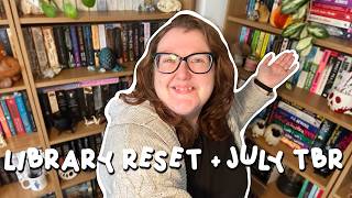 🧹💨 LIBRARY RESET AND JULY TBR 📚 | Literary Diversions