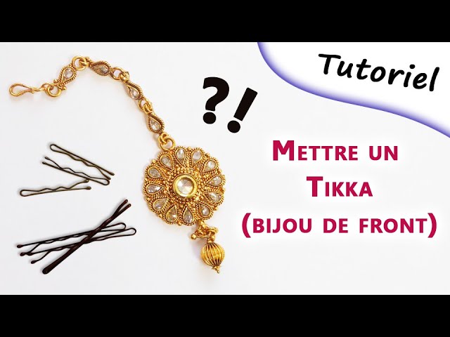 Kundan Maang Tikka : bijoux de mariée indiens - France