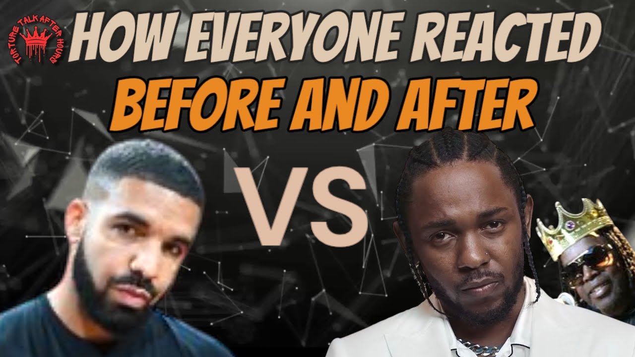 Youtubers reactions before and after ​⁠@DrakeOfficial  vs  ​⁠@kendricklamar