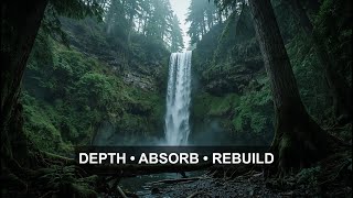 Emerald Falls Stillness 🌿 | Deep Forest Ambient Music for Calm & Reflection