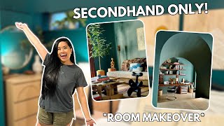 MOODY JAPANDI INSPIRED ROOM MAKEOVER W/ ONLY THRIFTED FURNITURE + DECOR! *NOTHING NEW*