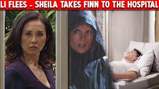 Li Flees - Sheila Takes Finn To The Hospital | The Bold And The Beautiful Spoilers