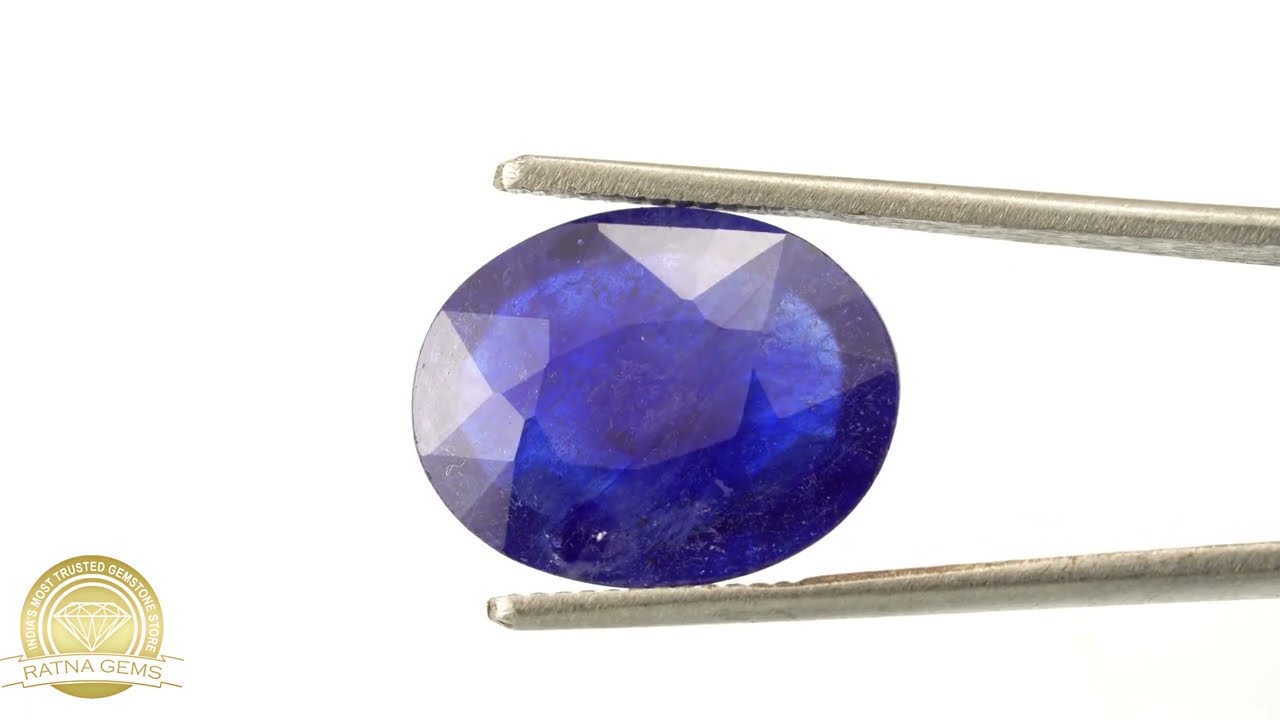 Bankok Neelam Stone 10.07 Ratti (9.16 Carat) - Blue Sapphire 4 Product video for Bankok Neelam Stone 10.07 Ratti (9.16 Carat) - Blue Sapphire