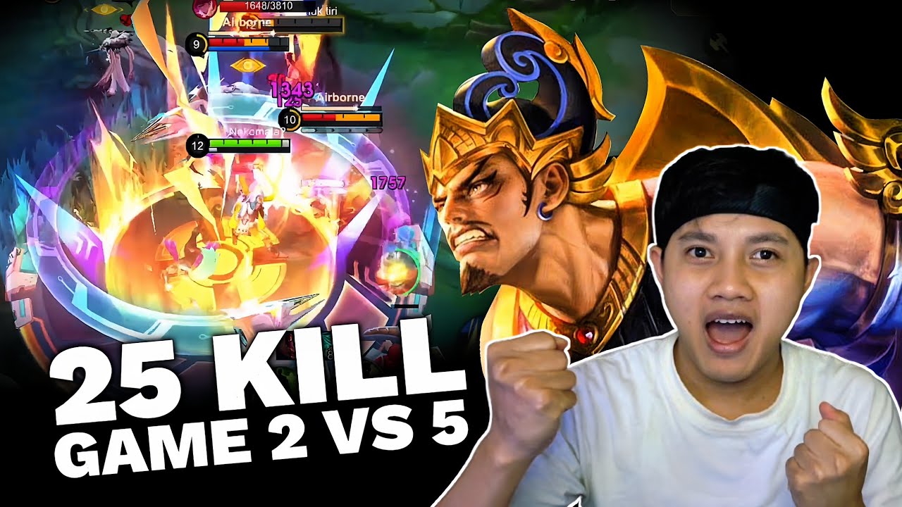 INI RASANYA 2 VS 5 TAPI GENDONG‼️Best Gatotkaca Gameplay