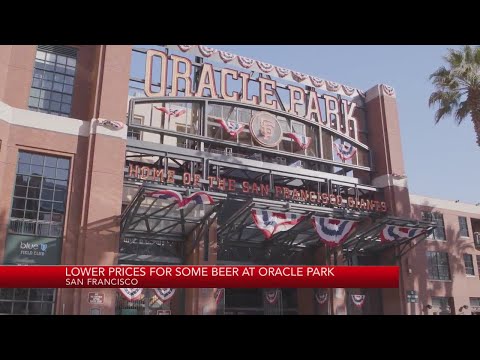 Select beers to have lower prices at Oracle Park for 2023