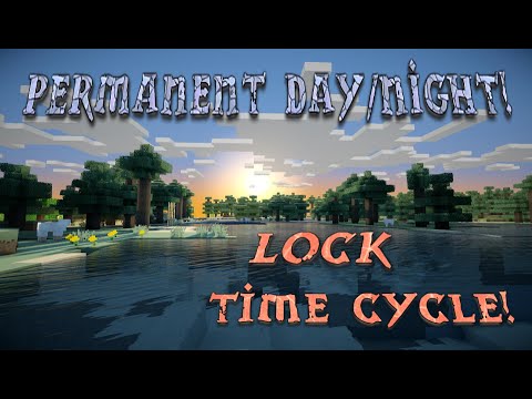 Minecraft: Permanent Day or Night! [Lock Time Cycle in 1.8!] - YouTube