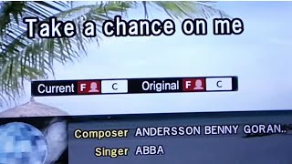 TAKE A CHANCE ON ME Abba 🎵Karaoke Version🎵