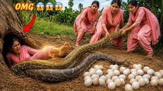 OMG! Giant Python Attacks Woman Near Nest