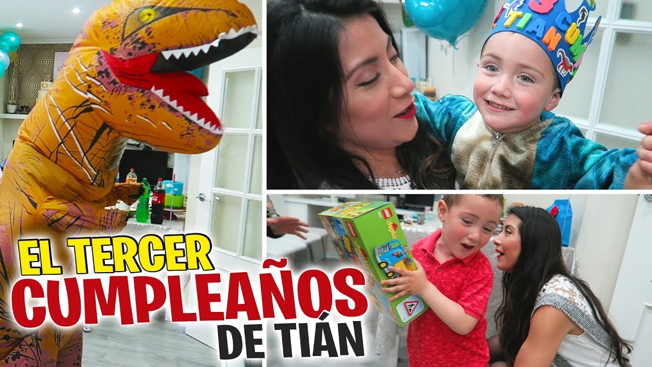 CUMPLEAÑOS DE TIÁN - 3 AÑOS | EN CASA CON PAM Y FER