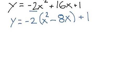 How to complete the square with a coefficient