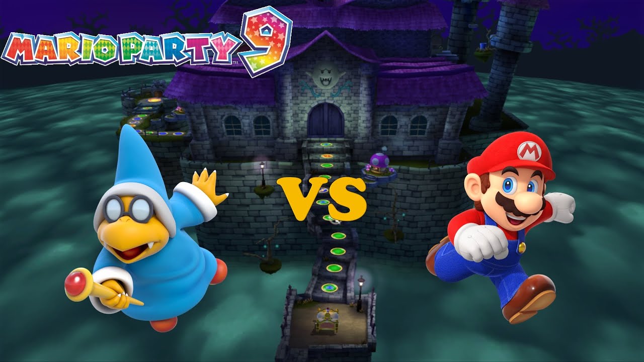 Mario Party 9 - Kamek vs Mario - Boo's Haunted Castle