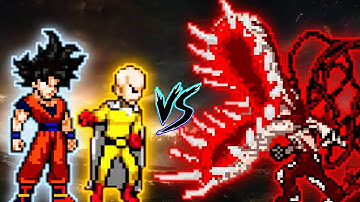 Goku DBS V3.5 OP (all form) & Ultimate Saitama VS Demon King Muzan OP in Jump Force Mugen😱