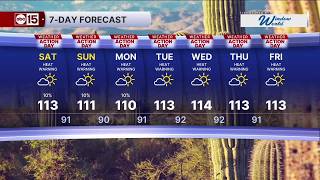 MOST ACCURATE FORECAST: Extreme Heat Warnings extended through next week!