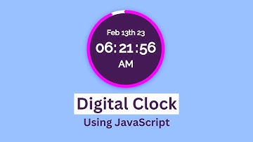 Create Animated Digital Clock Using JavaScript