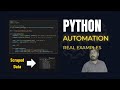 Stop Doing Manual Work! Python Automates Everything for You (Real Scripts)