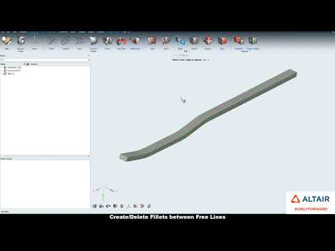 HyperWorks 2021: Geometry Creation, Fillets