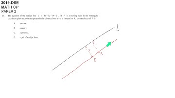 DSE maths core 2019 paper2 #26 locus coordinate geometry