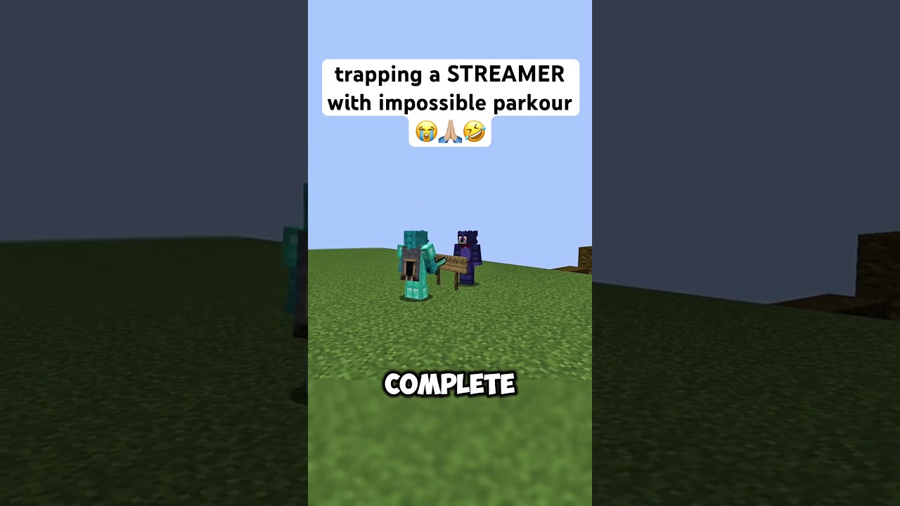 the STREAMER REACTION was so FUNNY #minecraft #gaming #fyp