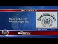 Proclamation Declaring June 20 World Refugee Day