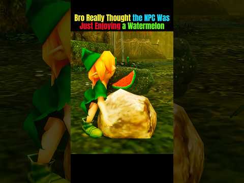 Bro Really Thought the NPC Was Just Enjoying a Watermelon  #mecchachameleon